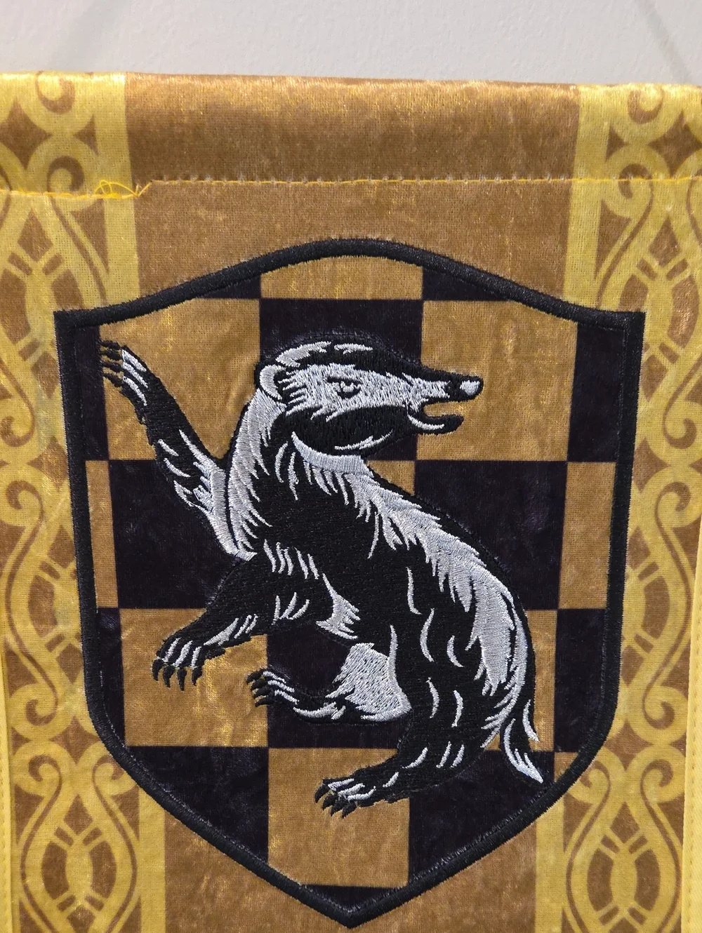 Warner Bros. Slytherin & Hufflepuff Double Banner in Green and Yellow